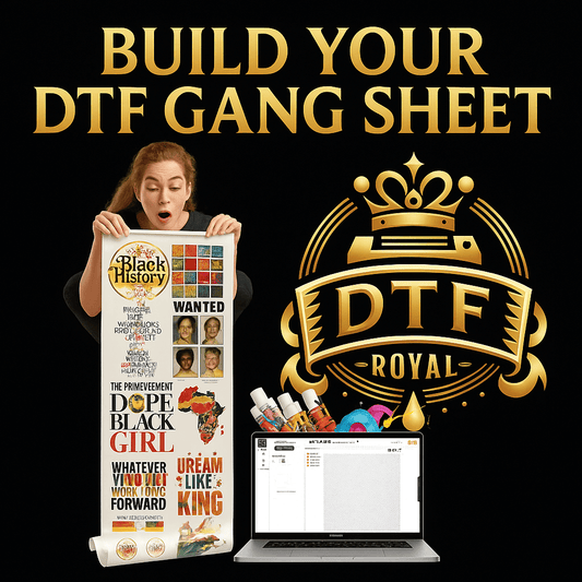 Build Your DTF Gang Sheet Online with No Minimum USA Shipping
